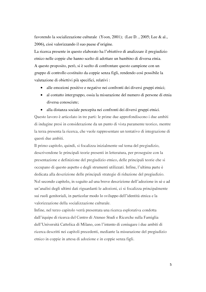 Anteprima della tesi: Il pregiudizio etnico in coppie in attesa di adozione e in coppie senza figli: una ricerca empirica, Pagina 3