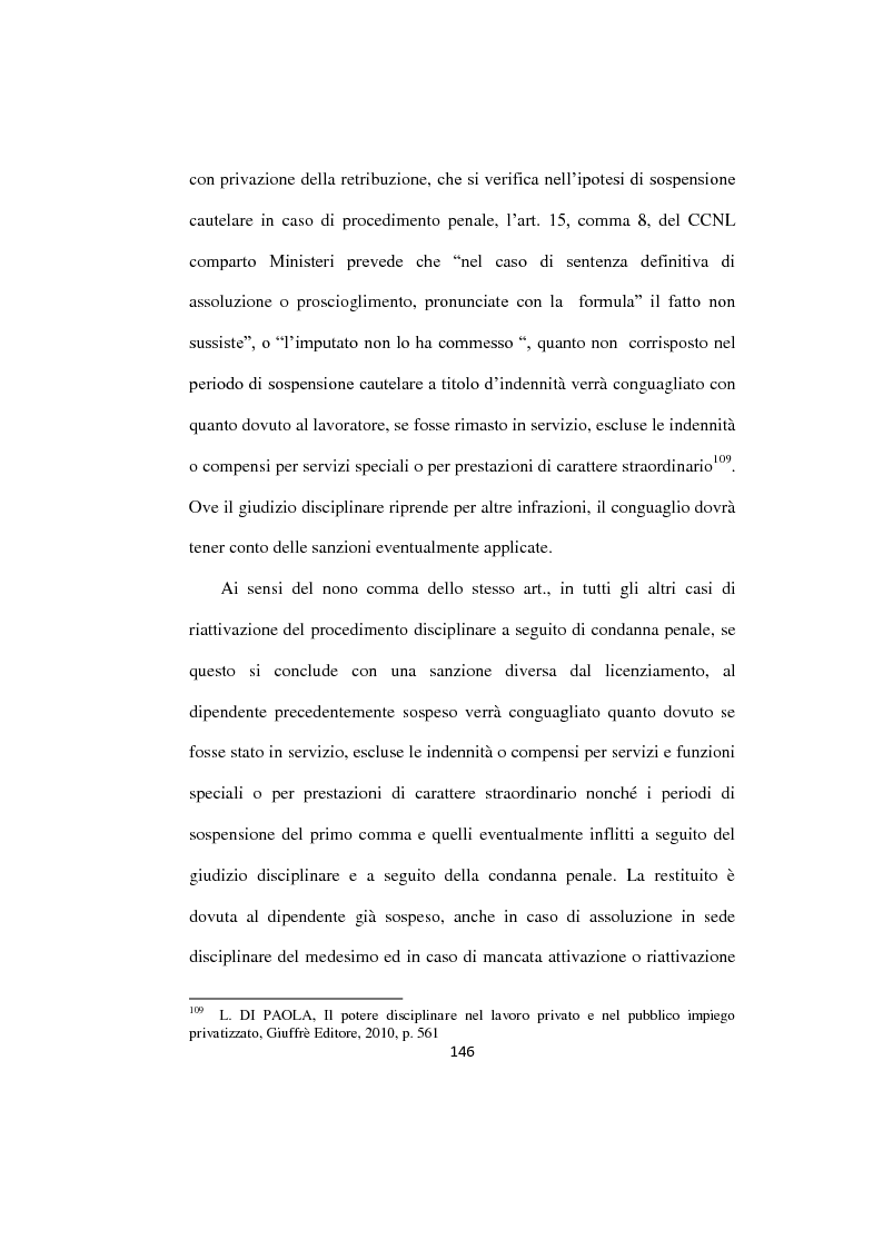 Estratto dalla tesi: Il potere disciplinare nel lavoro pubblico