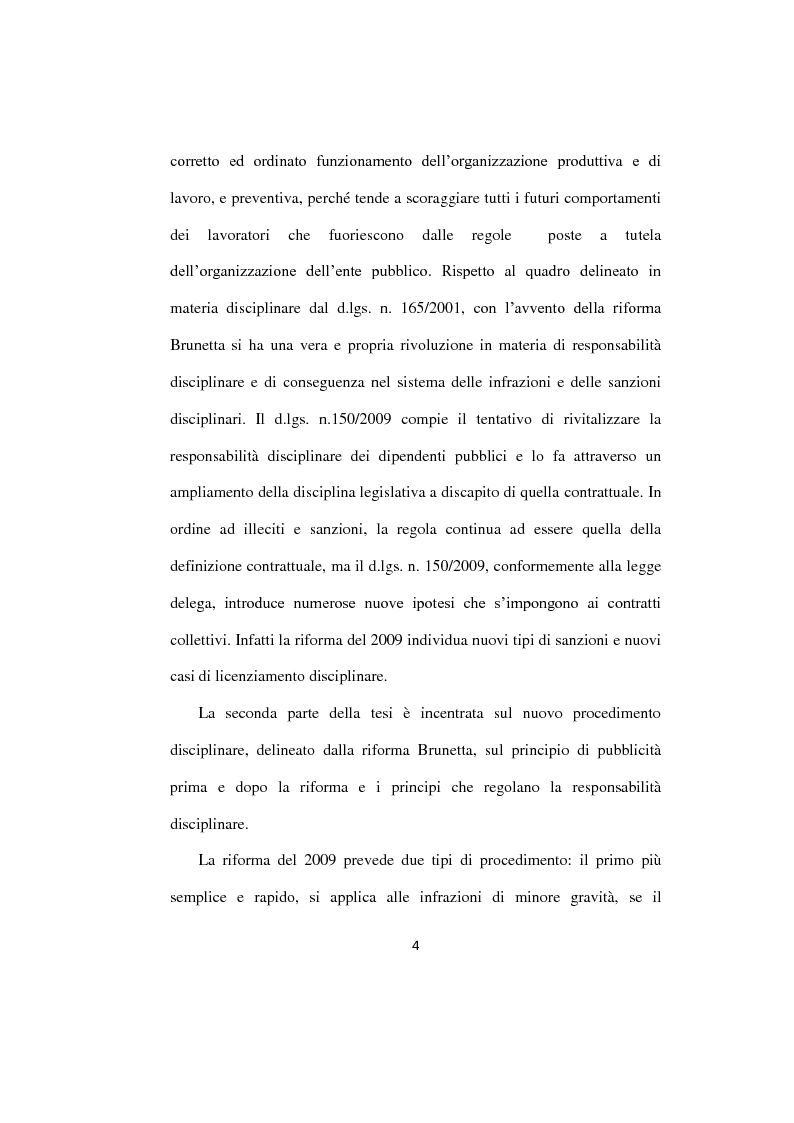 Anteprima della tesi: Il potere disciplinare nel lavoro pubblico, Pagina 3