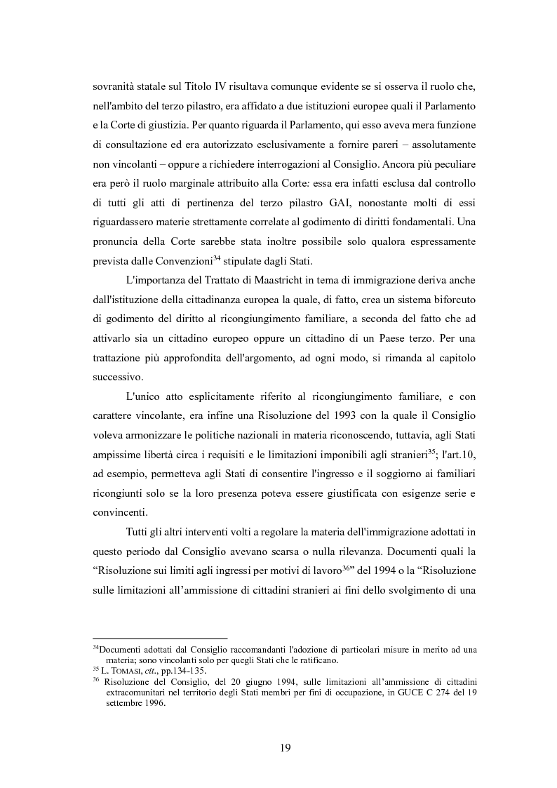 Estratto dalla tesi: Il ricongiungimento familiare: tutele dell'ordinamento e aspetti problematici