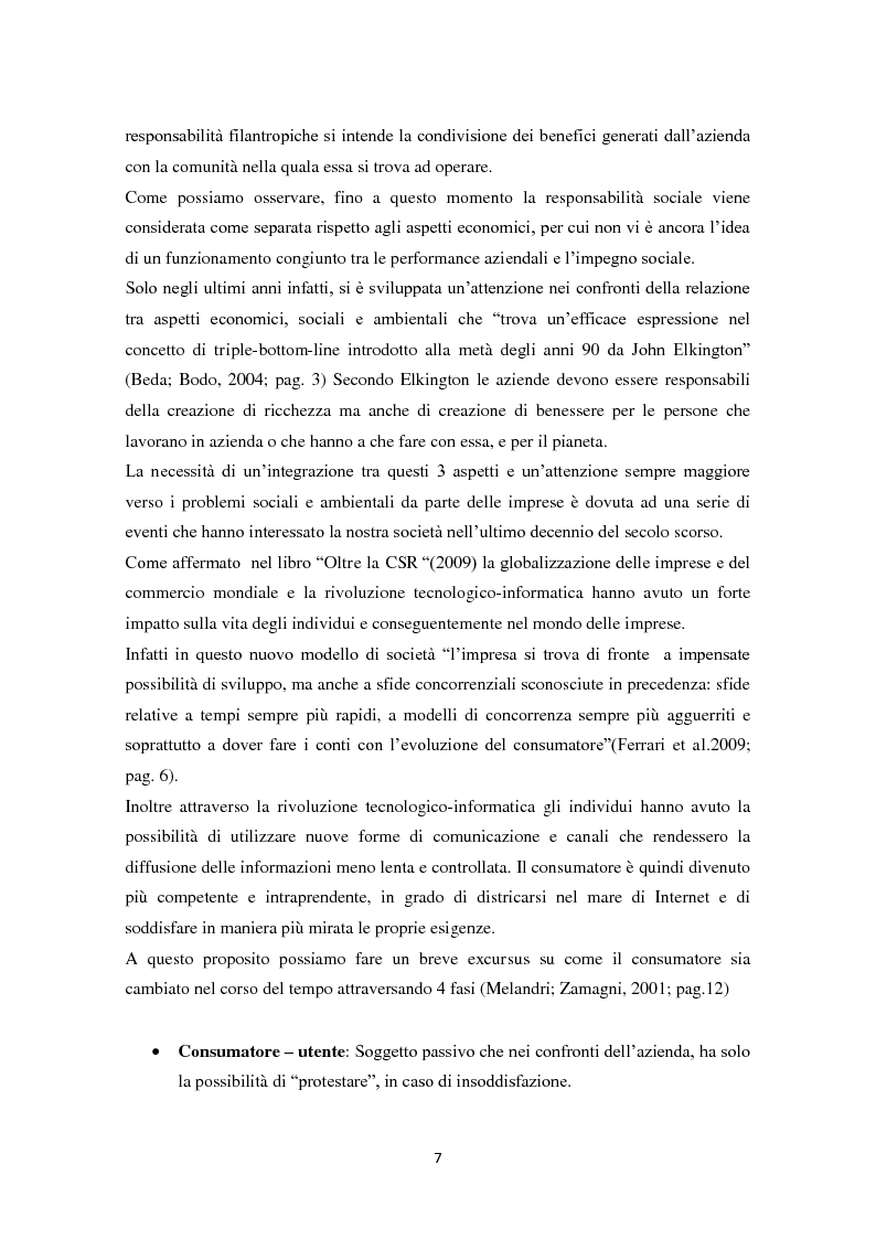 Anteprima della tesi: Le strategie di Responsabilità Sociale delle imprese agroalimentari. Le opportunità offerte da Expo 2015, Pagina 7