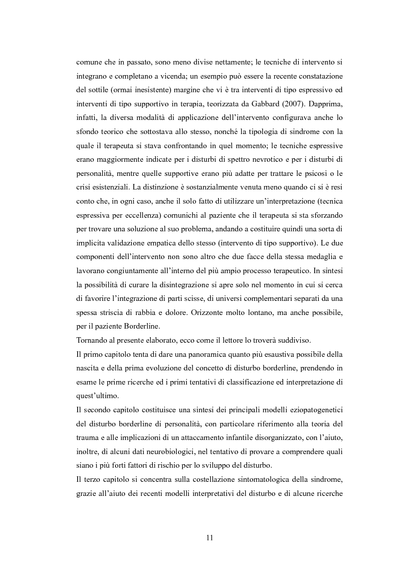 Anteprima della tesi: Nuovi orientamenti interpretativi e modelli di intervento per il Disturbo Borderline, Pagina 4