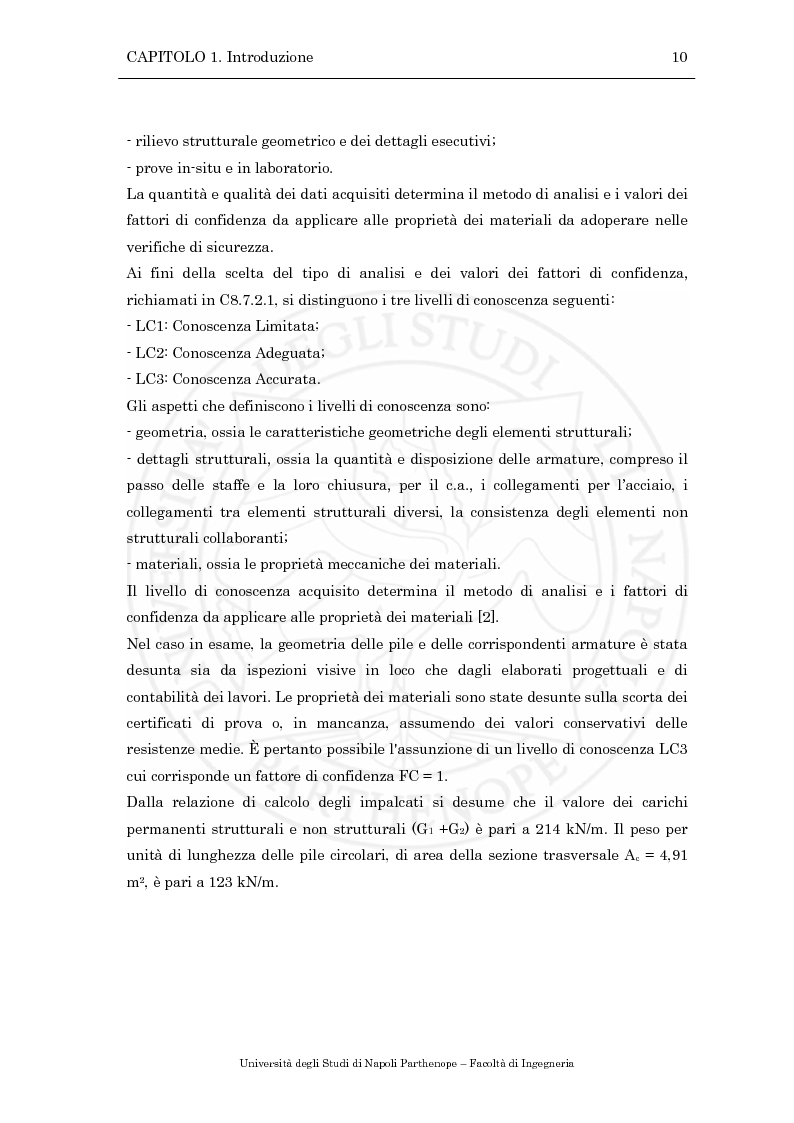 Anteprima della tesi: Verifiche sismiche di pile da ponte, Pagina 6
