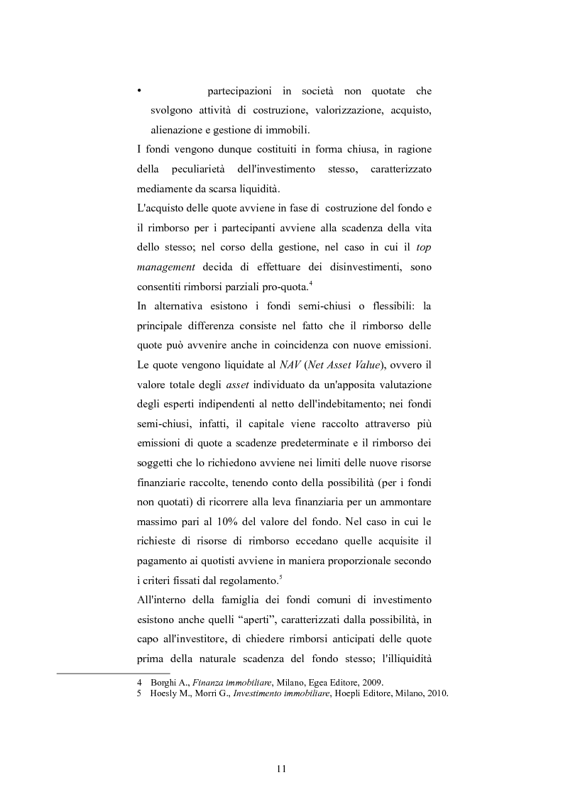 Anteprima della tesi: La corporate governance dei fondi immobiliari: un'analisi sui fondi italiani quotati, Pagina 8