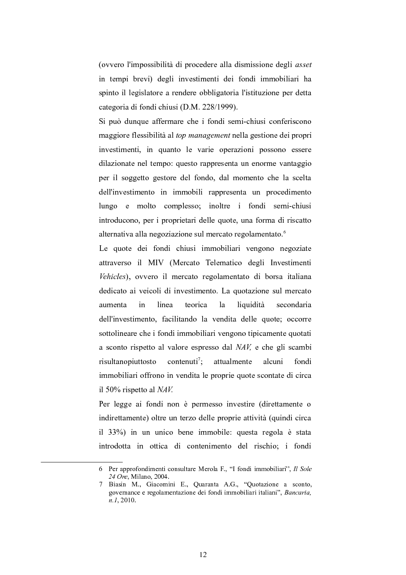Anteprima della tesi: La corporate governance dei fondi immobiliari: un'analisi sui fondi italiani quotati, Pagina 9