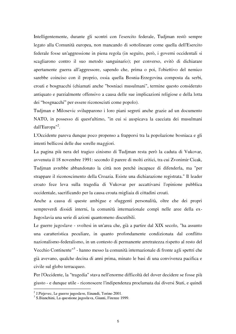 Anteprima della tesi: Comunità Europea e Stati Uniti di fronte alle guerre jugoslave, Pagina 6