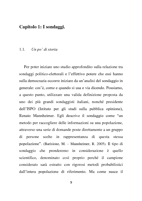 Anteprima della tesi: Il ruolo dei sondaggi politici nella democrazia: il caso delle elezioni politiche del 2013., Pagina 6
