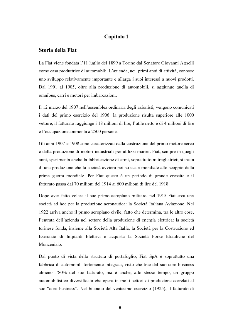 Anteprima della tesi: Il Caso Fiat: un'analisi comparata, Pagina 4