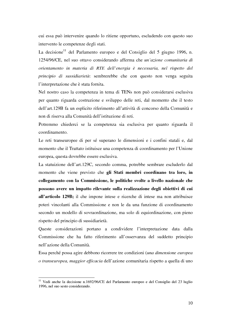 Anteprima della tesi: La funzione delle reti transeuropee nel quadro della costruzione europea, Pagina 10