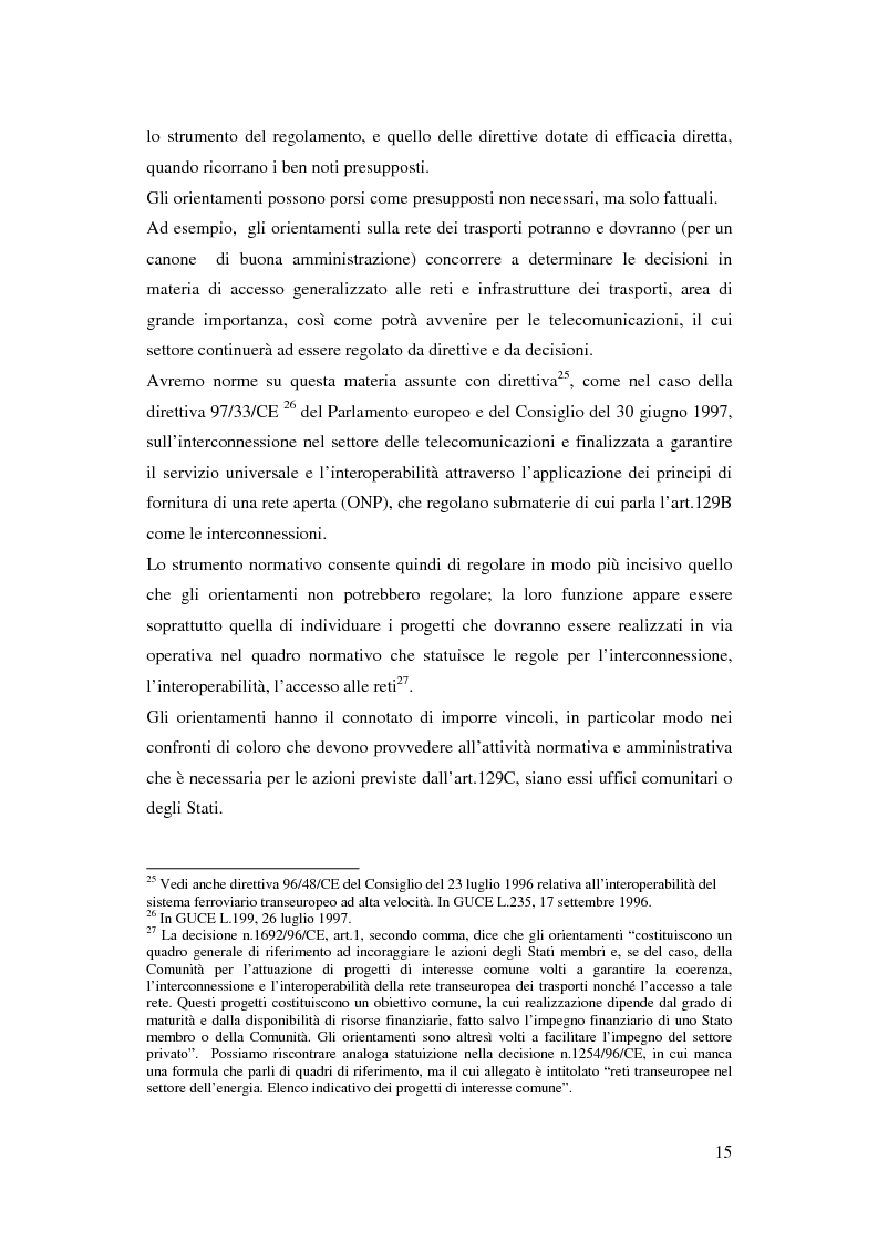 Anteprima della tesi: La funzione delle reti transeuropee nel quadro della costruzione europea, Pagina 15