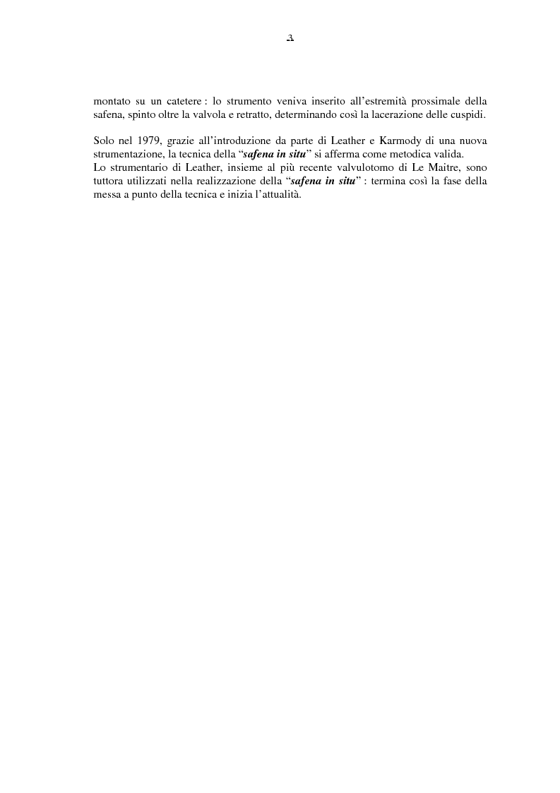 Anteprima della tesi: Il by-pass femoro distale con vena, Pagina 3
