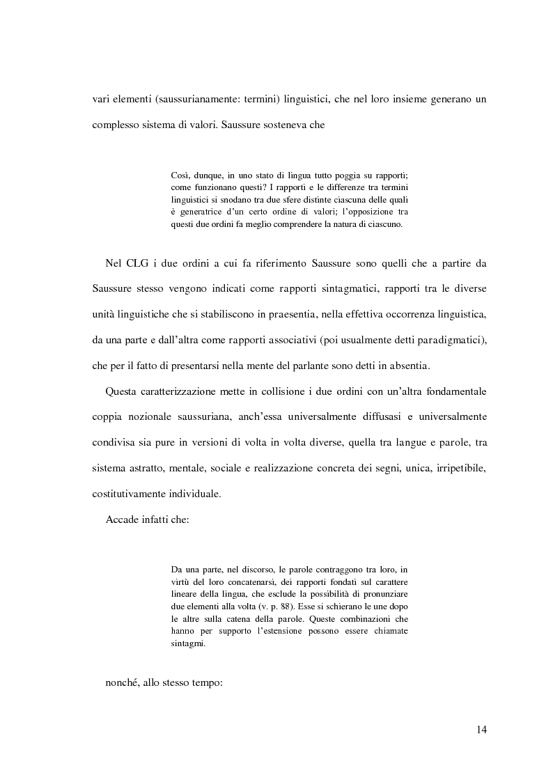 Estratto dalla tesi: Per il Lessico delle Collocazioni Italiano Rumeno