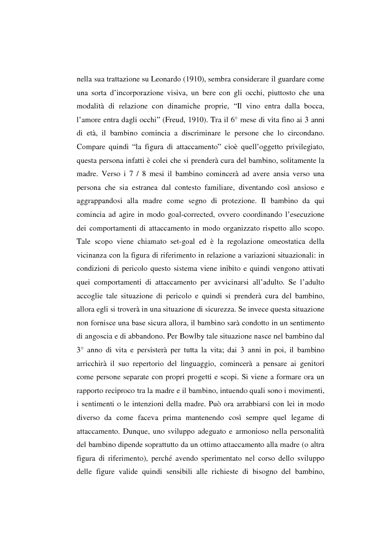 Estratto dalla tesi: L'attaccamento nel ciclo di vita
