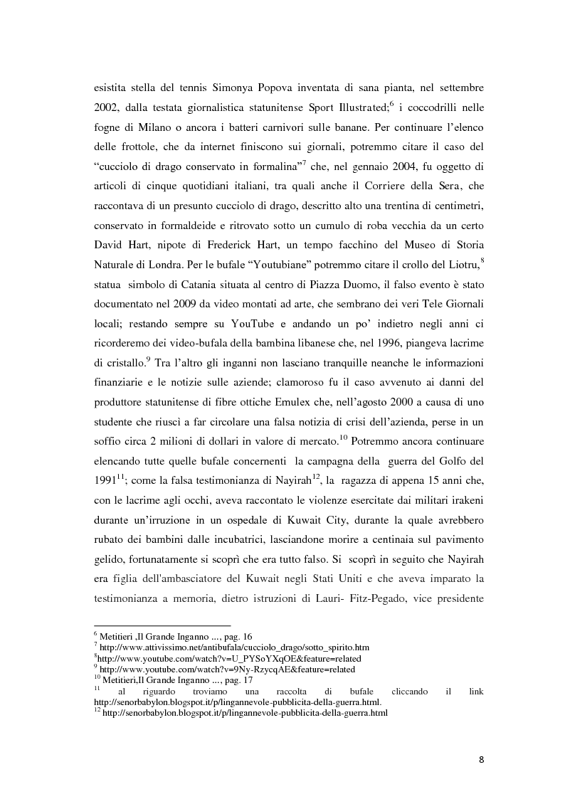 Anteprima della tesi: Bufala 2.0, l'inganno nella comunicazione online, Pagina 3