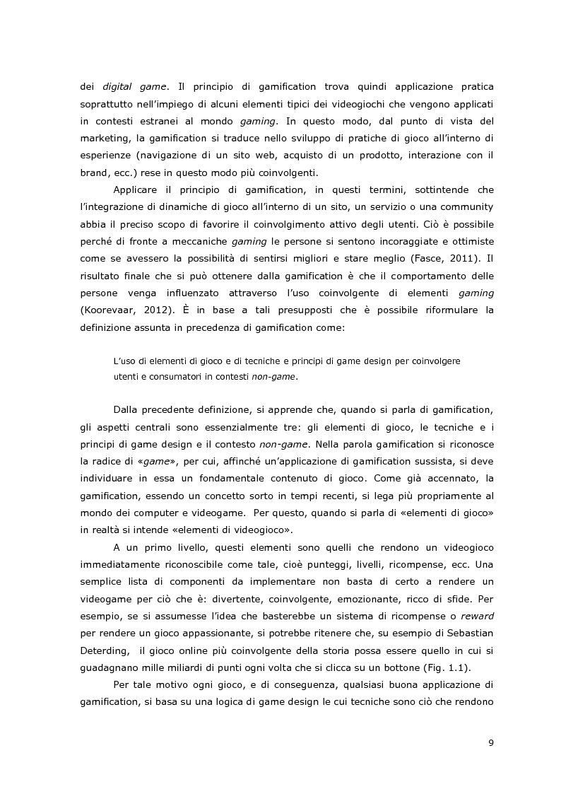 Estratto dalla tesi: I Brand si mettono in gioco. La gamification come strumento di User Engagement