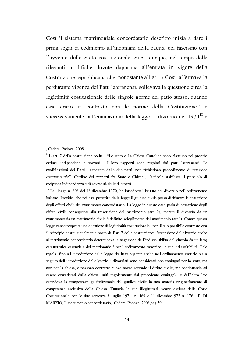 Estratto dalla tesi: La delibazione delle sentenze ecclesiastiche di nullità matrimoniale