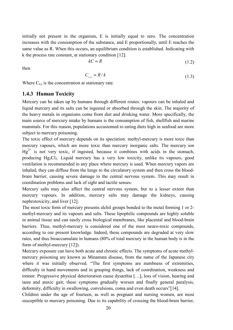 Estratto dalla tesi: Ultrasonic desorption of mercury from contaminated sediments: influence of the chelating agent DMPS