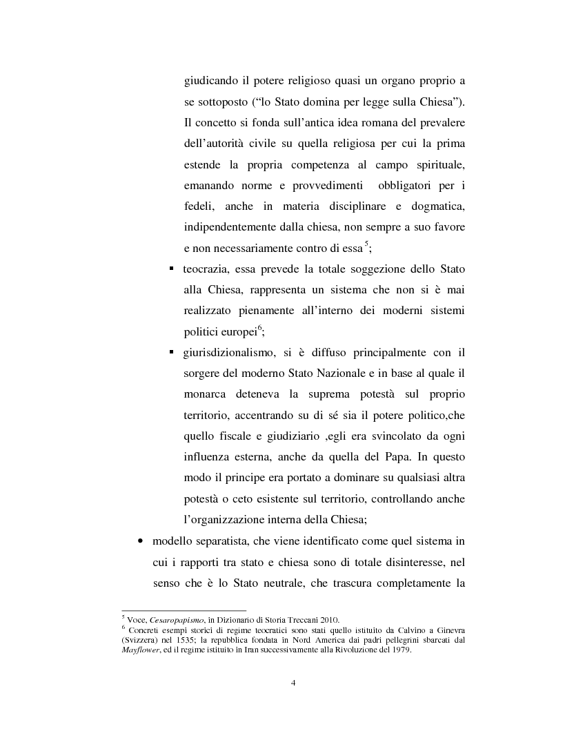 Estratto dalla tesi: I finanziamenti alle confessioni religiose in Italia ed in Europa