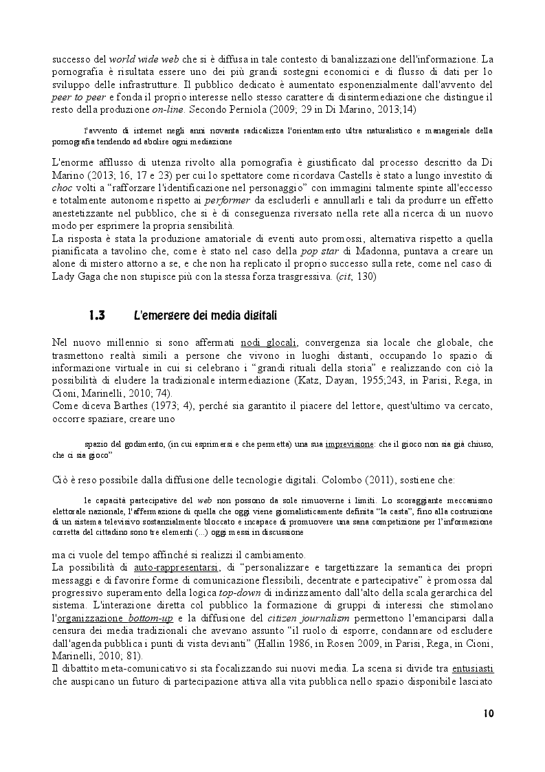 Estratto dalla tesi: Social Network