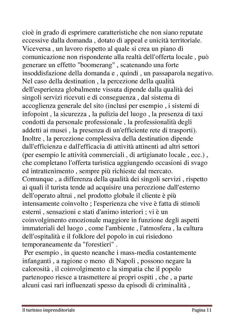 Estratto dalla tesi: Il Turismo Imprenditoriale - Elementi strategici, politici e manageriali del turismo
