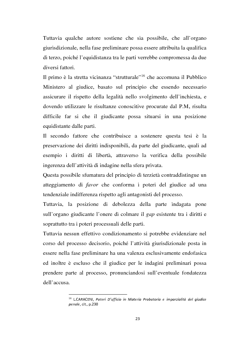 Estratto dalla tesi: L'imparzialità del giudice e i poteri d'ufficio in materia probatoria