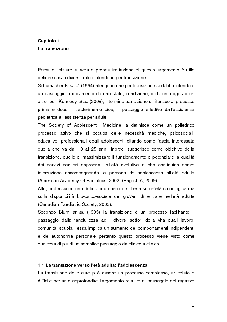 Anteprima della tesi: Il governo clinico assistenziale nella transizione del paziente pediatrico, Pagina 5