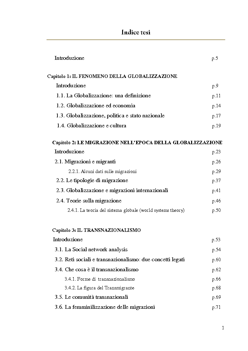 Indice della tesi: Transmigrazioni in una società multiculturale: il caso della comunità capoverdiana in Portogallo, Pagina 1