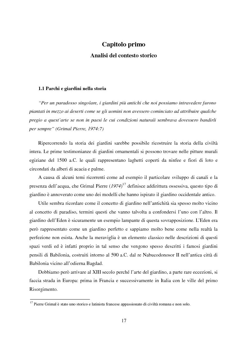 Estratto dalla tesi: Origini storiche e riqualificazione urbana. La marginalità del Giardino di Piazza Dante