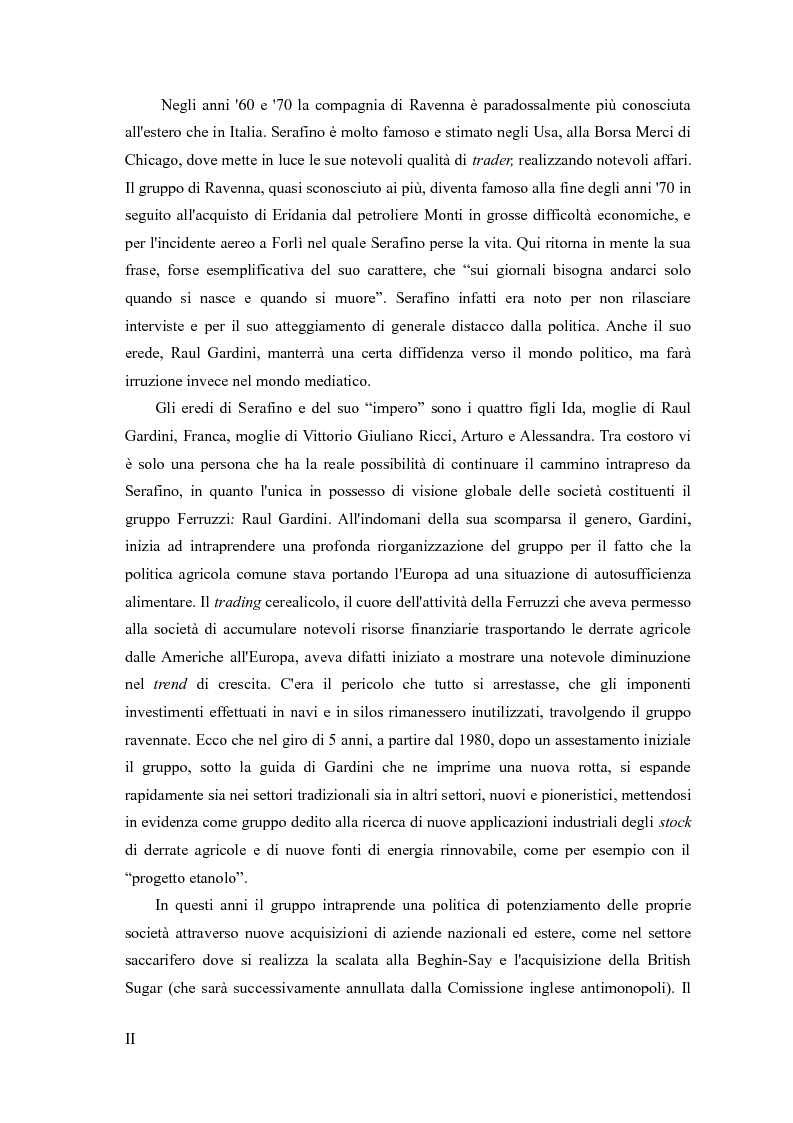 Anteprima della tesi: Il gruppo Ferruzzi e la figura di Raul Gardinii: la scalata alla Montedison, Pagina 3
