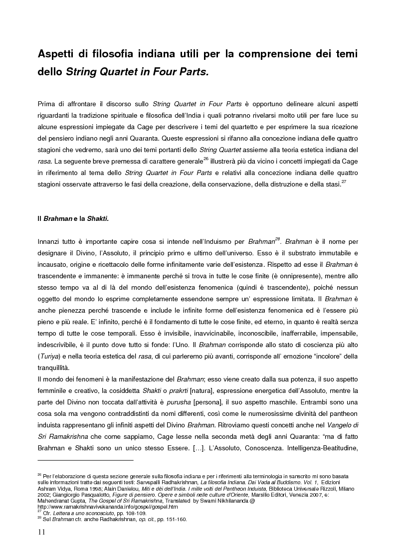 Estratto dalla tesi: Cage: String Quartet in Four Parts e implicazioni filosofiche