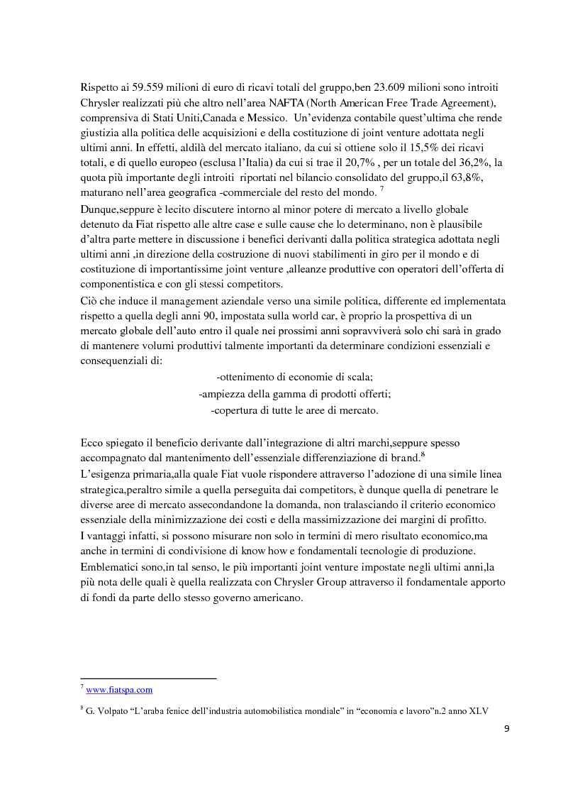 Estratto dalla tesi: Il caso FIAT. Presupposti economici e contenuti della vertenza giuridico-sindacale nel quadro delle relazioni industriali