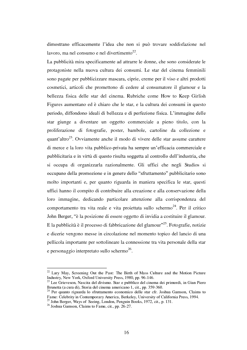 Estratto dalla tesi: Il divismo femminile nel cinema americano degli anni Trenta