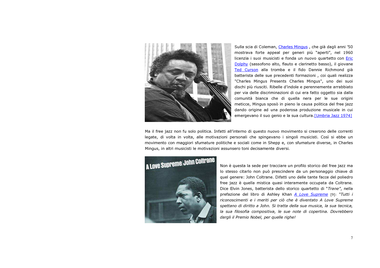 Estratto dalla tesi: Neurologia e sociologia del jazz moderno