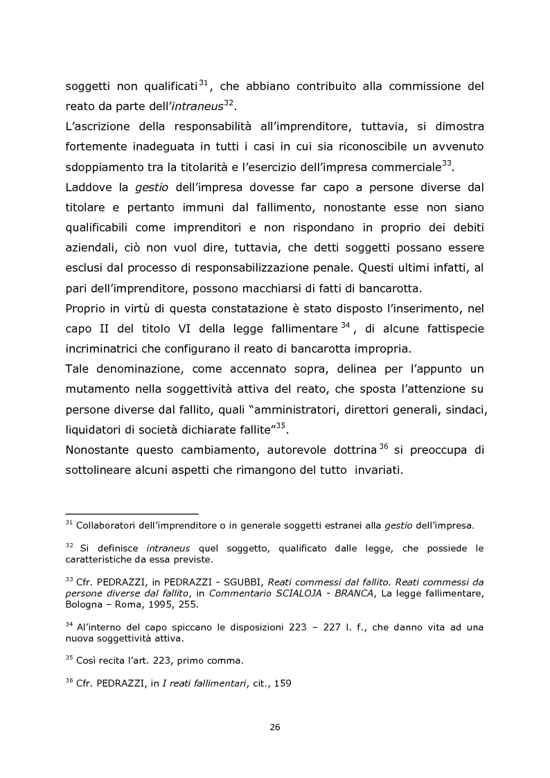 Estratto dalla tesi: La bancarotta fraudolenta impropria: le operazioni dolose ex art. 223, comma secondo, n.2, legge fallimentare