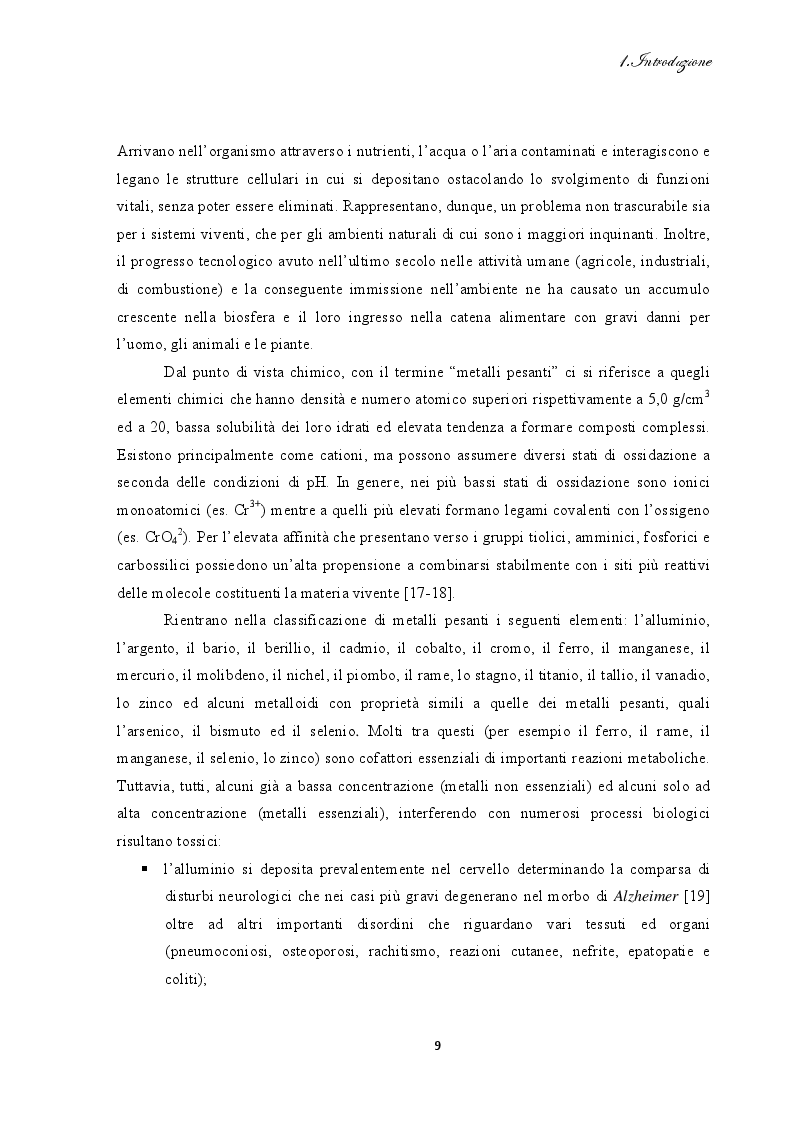 Estratto dalla tesi: Bioadsorbimento di cadmio da soluzioni acquose mediante cellule di Saccharomyces cerevisiae immobilizzate su agarosio: studi cinetici, termodinamici e di desorbimento