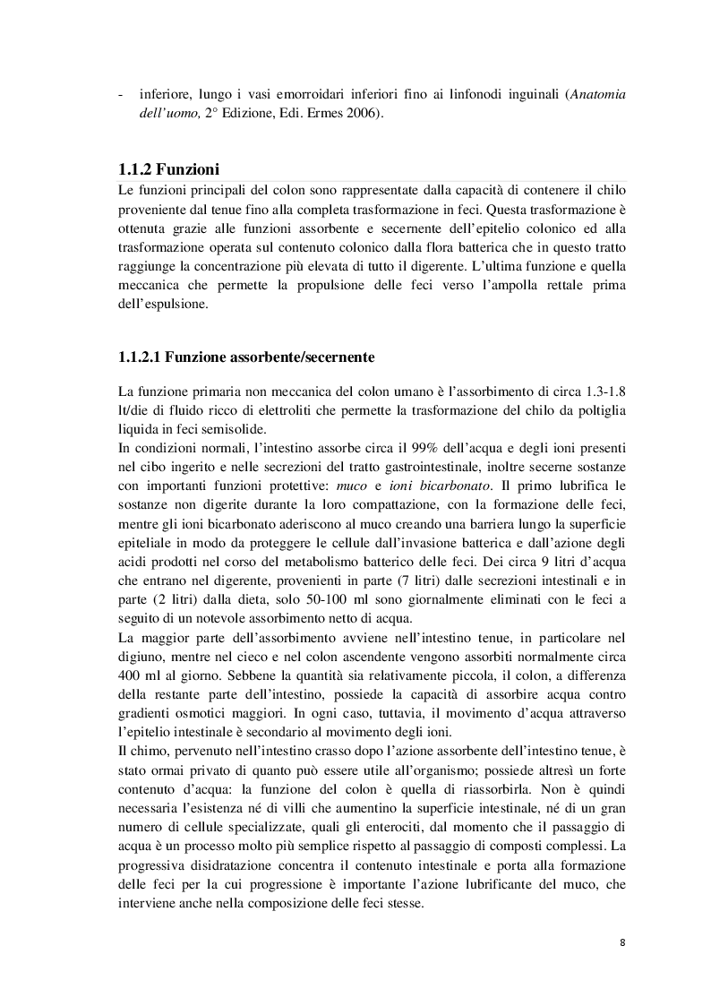 Estratto dalla tesi: Profilo alimentare e metabolico di una coorte di pazienti con pregresso carcinoma del colon-retto in follow up