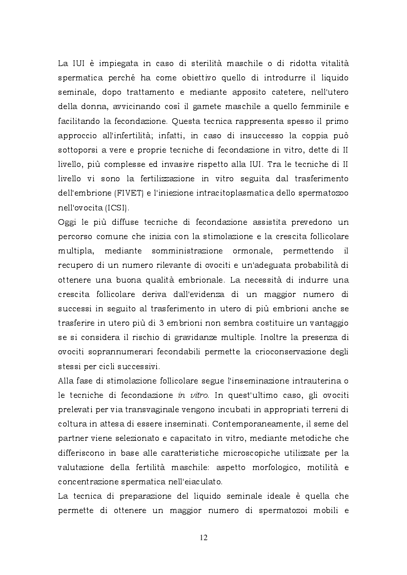 Estratto dalla tesi: Valutazione del profilo antiossidante ematico e follicolare in donne infertili sottoposte a procreazione medicalmente assistita