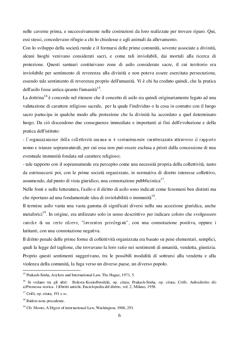 Estratto dalla tesi: L'Asilo Diplomatico nel Diritto Internazionale