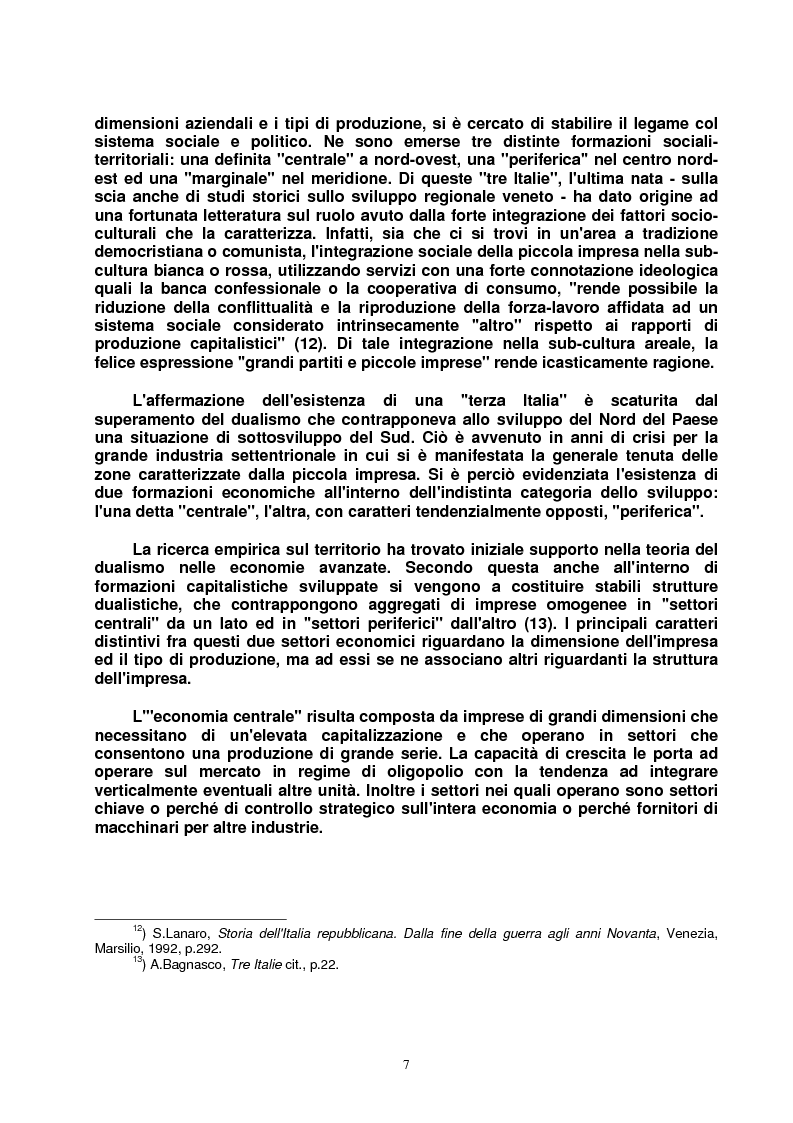 Anteprima della tesi: Modello veneto e Terza Italia: un caso di insediamento calzaturiero nel territorio veronese (1954-1985), Pagina 14