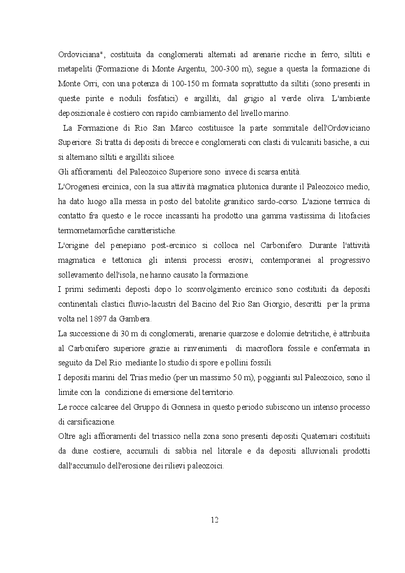 Estratto dalla tesi: Trasporto di metalli pesanti in soluzione e in sospensione nel Rio San Giorgio (Iglesias)