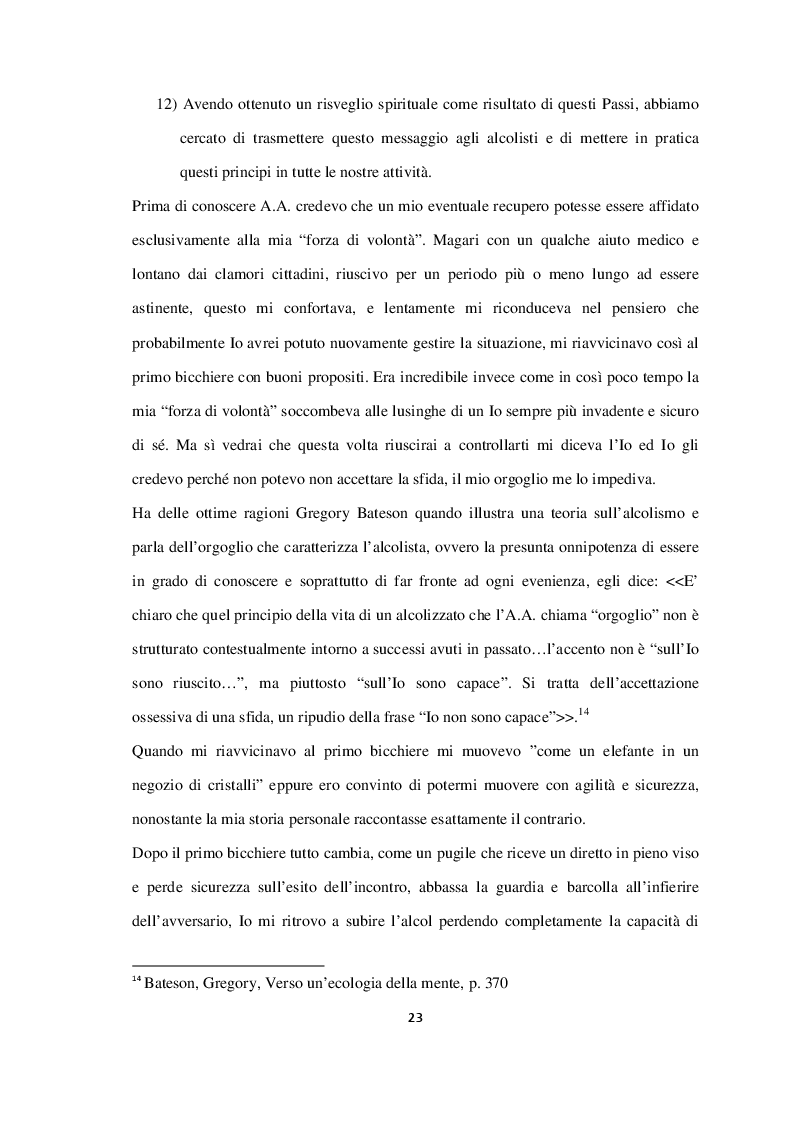 Estratto dalla tesi: Un risveglio spirituale