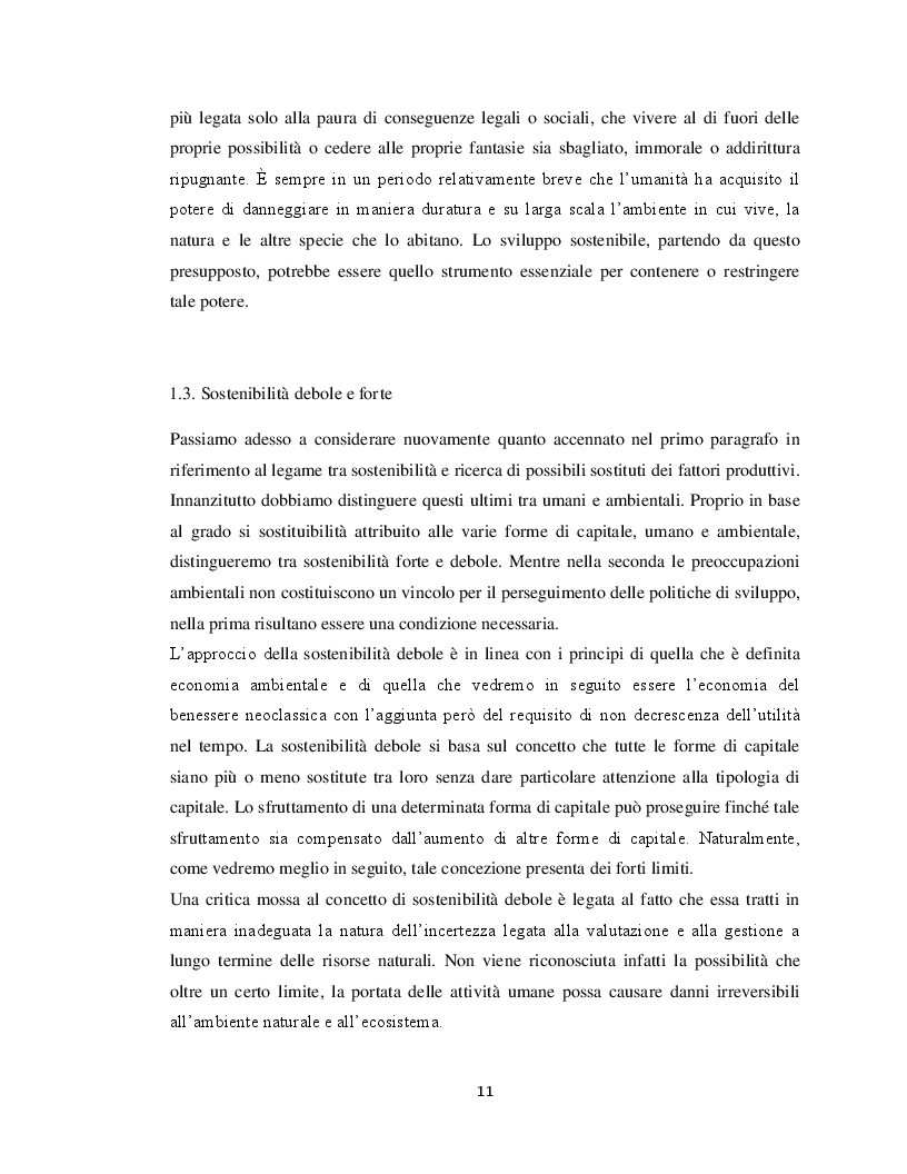 Lo sviluppo sostenibile - Tesionline