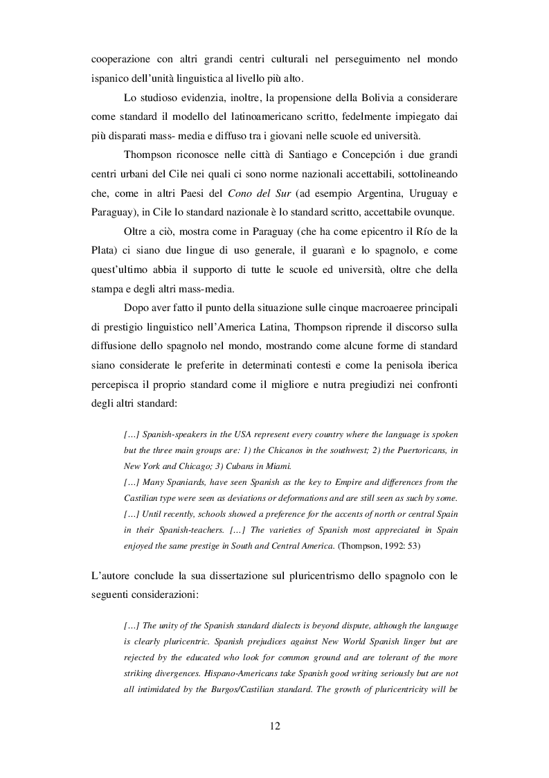 Estratto dalla tesi: Cambi semantici del lessico della frutta nei vari paesi ispanofoni