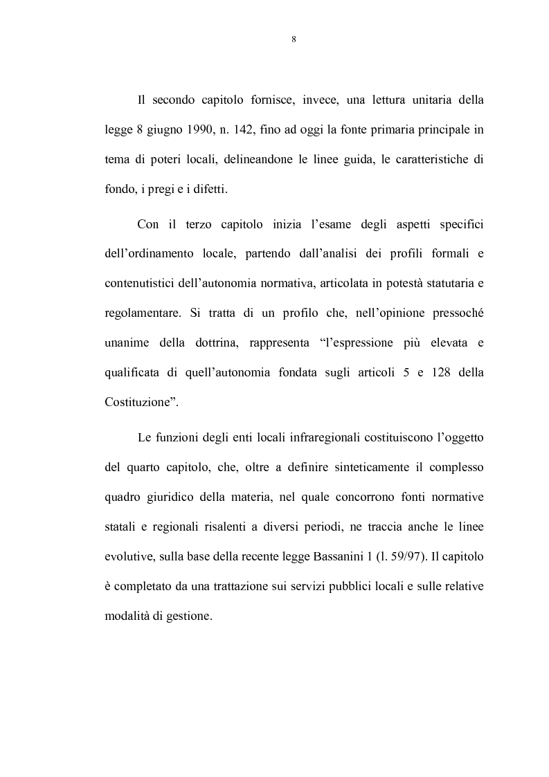 Anteprima della tesi: La riforma delle autonomie locali, Pagina 2