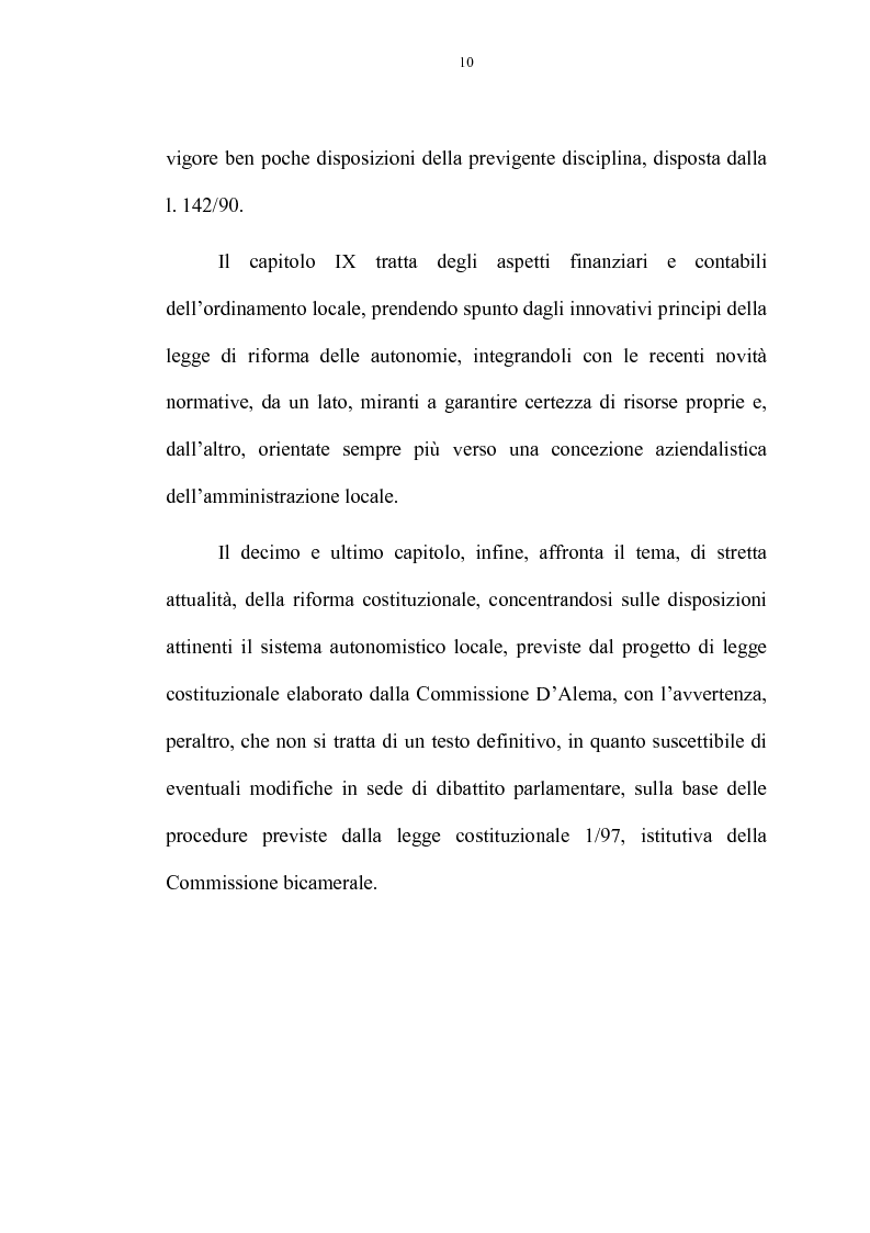 Anteprima della tesi: La riforma delle autonomie locali, Pagina 4