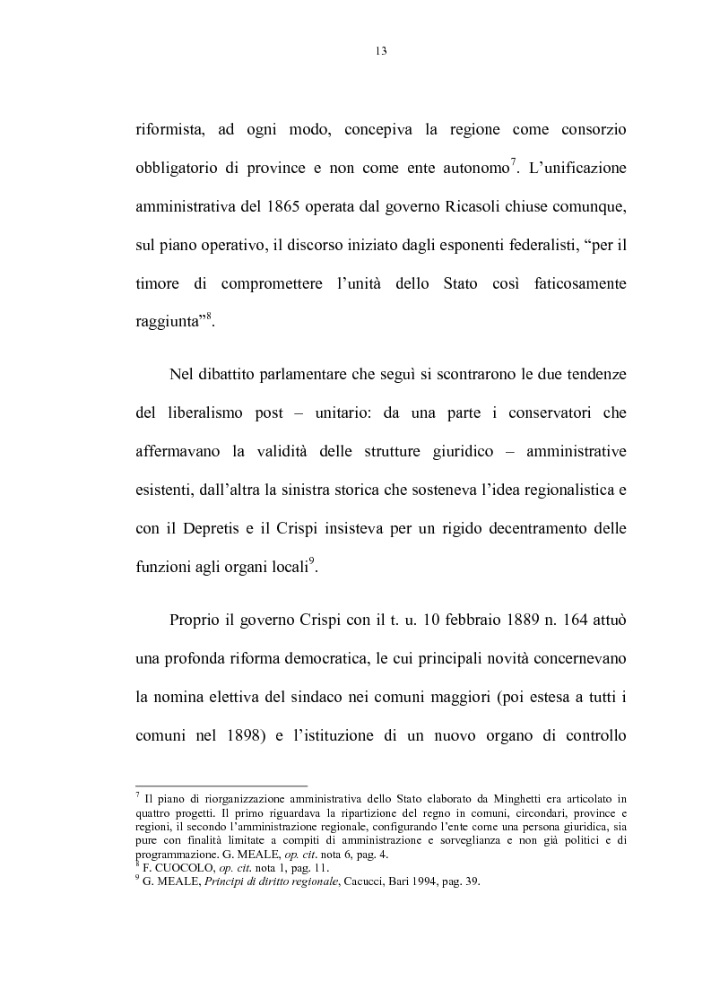 Anteprima della tesi: La riforma delle autonomie locali, Pagina 7