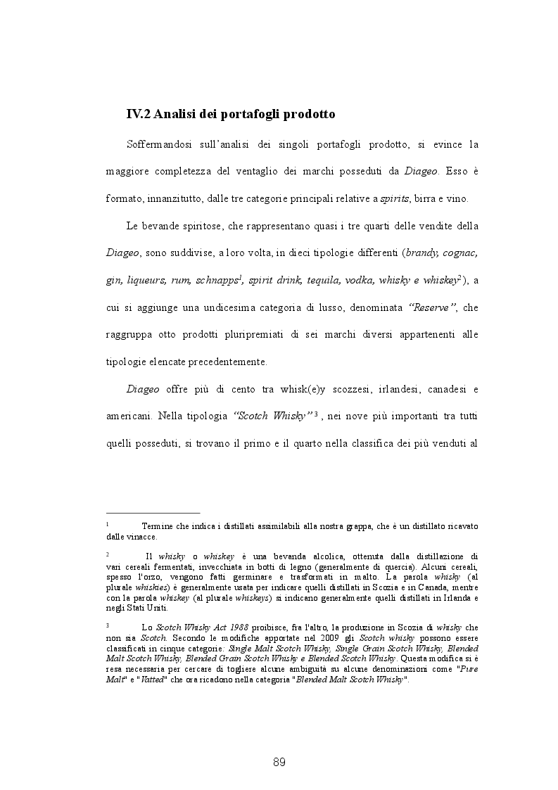 Estratto dalla tesi: Multinazionali delle bevande alcoliche: un confronto tra Europa e America