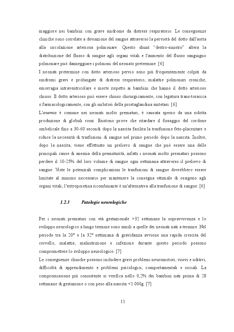 Estratto dalla tesi: Il neonato prematuro e la Kangaroo Mother Care