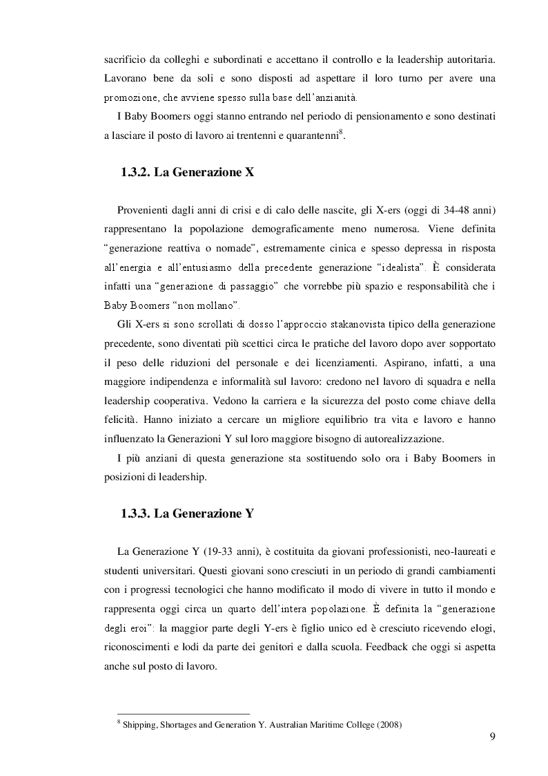 Estratto dalla tesi: Le strategie di Employer Branding. Uno studio sulla generazione Y.