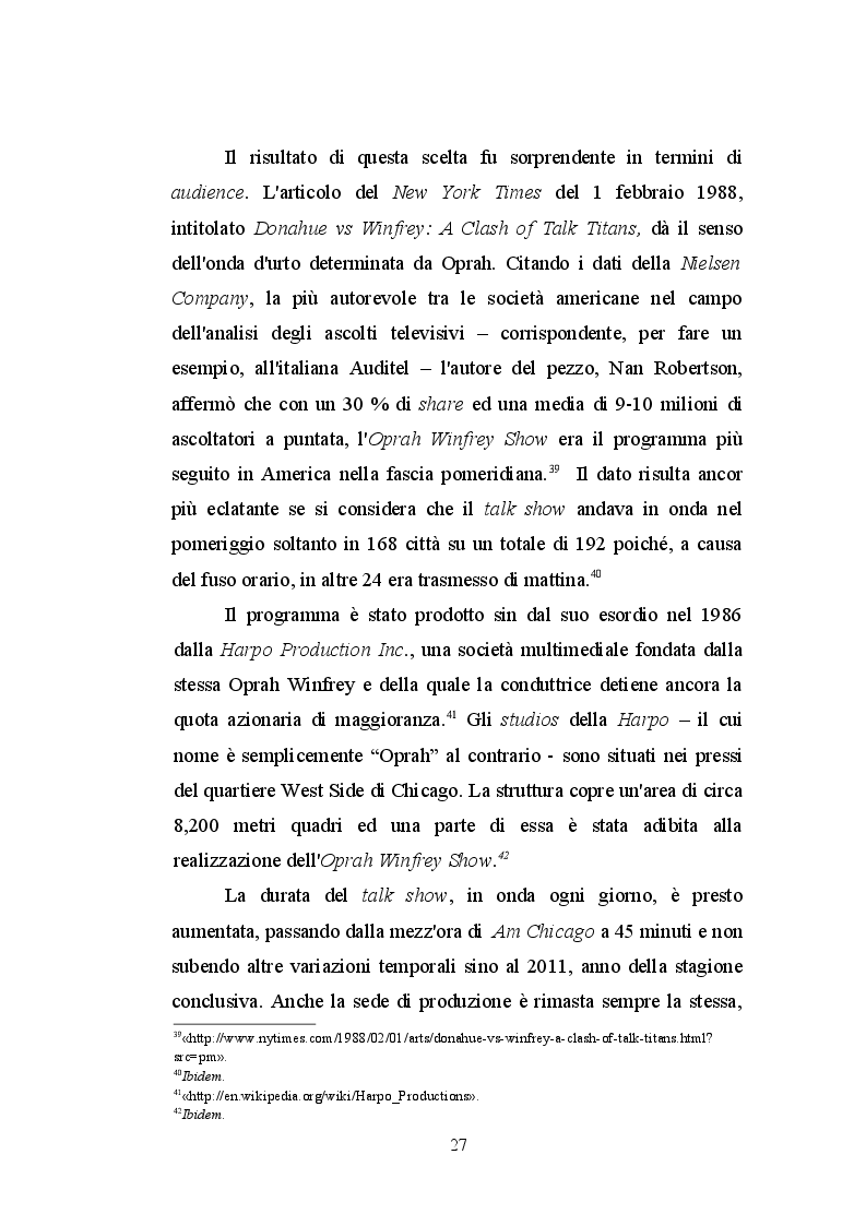 Estratto dalla tesi: Una carriera di successo: Oprah Winfrey